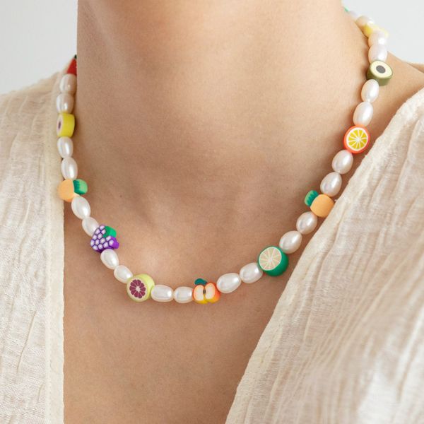 fashionable cute fruit necklace apple banana grape beads handmade natural pearl neck accessories gifts for girls 2020 autumn, Golden;silver
fashionable cute fruit necklace apple banana grape beads handmade natural pearl neck accessories gifts for girls 2020 autumn, Golden;silver
