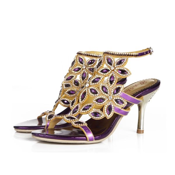 summer large size purple flower pattern rhinestone stiletto sandals open toe retro bohemian high heels beach party shoes, Black
summer large size purple flower pattern rhinestone stiletto sandals open toe retro bohemian high heels beach party shoes, Black
