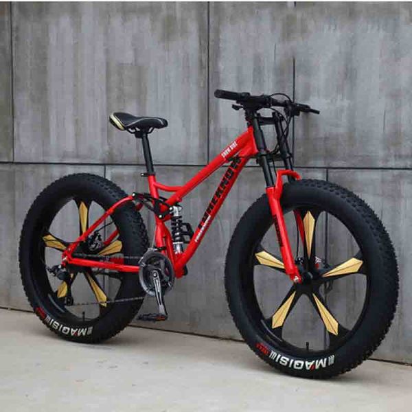 the new 26-inch 27-speed five-knife all-in-one wheel off-road beach snowmobile ultra-wide 4.0 big tire mountain bike
the new 26-inch 27-speed five-knife all-in-one wheel off-road beach snowmobile ultra-wide 4.0 big tire mountain bike