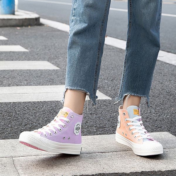 women canvas shoes ladies ultraviolet color-changing women's casual vulcanized 2020 woman classic high sneakers female flats, Black
women canvas shoes ladies ultraviolet color-changing women's casual vulcanized 2020 woman classic high sneakers female flats, Black