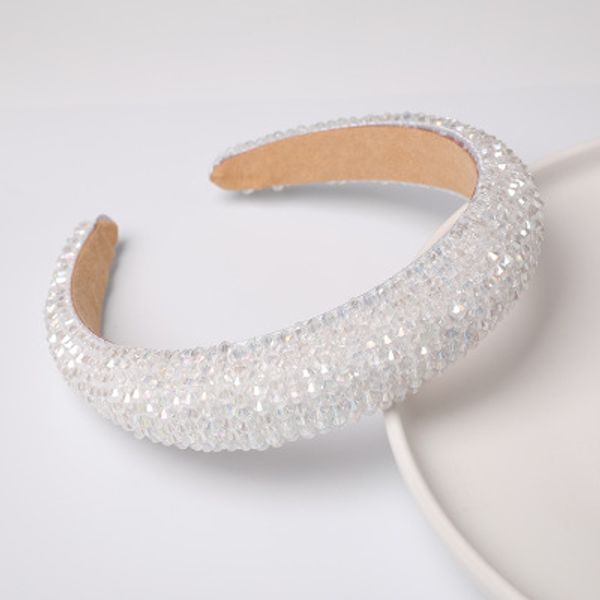 european and american transparent crystal baroque headband wide fashion hair accessories, Golden;silver 
european and american transparent crystal baroque headband wide fashion hair accessories, Golden;silver