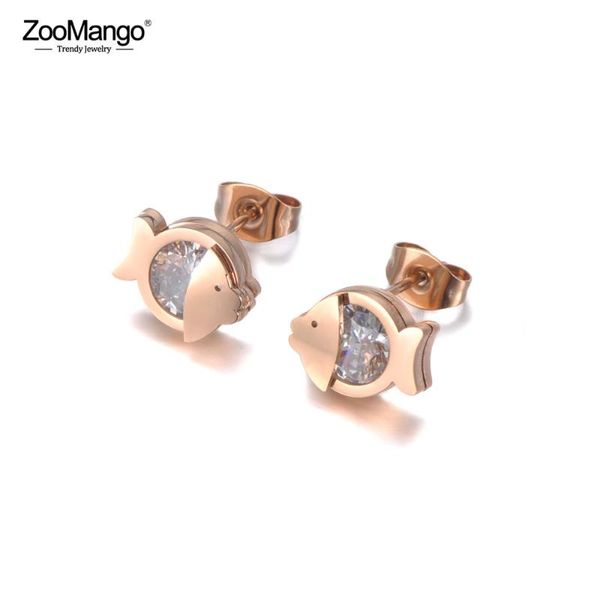 zoomango rose gold titanium steel cute/romantic small fish earrings cz crystal animals earrings jewelry for women girls ze19159, Golden;silver
zoomango rose gold titanium steel cute/romantic small fish earrings cz crystal animals earrings jewelry for women girls ze19159, Golden;silver
