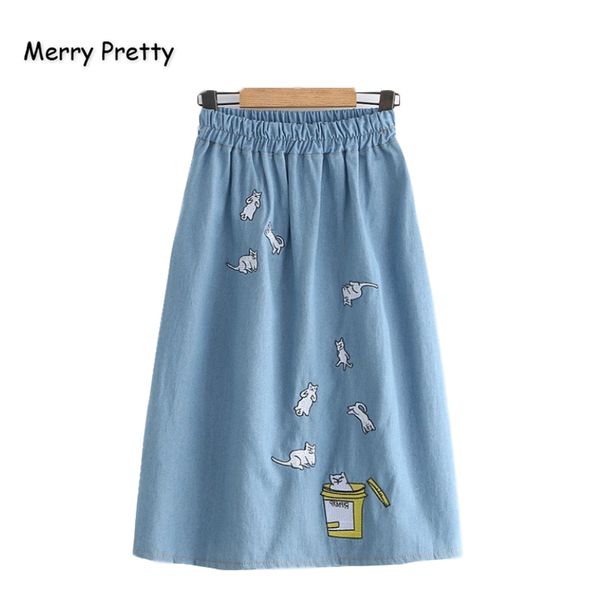 merry pretty denim women's cartoon cat embroidery denim skirts 2020 autumn elasticity waist mini skirts femme girl jeans skirt, Black
merry pretty denim women's cartoon cat embroidery denim skirts 2020 autumn elasticity waist mini skirts femme girl jeans skirt, Black