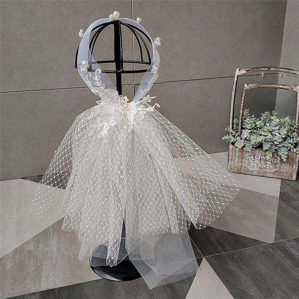 the latest and most fashionable bridal headwear hair and veil one high-quality pearl zircon soft stretch yarn handmade beading party accesso, Silver
the latest and most fashionable bridal headwear hair and veil one high-quality pearl zircon soft stretch yarn handmade beading party accesso, Silver