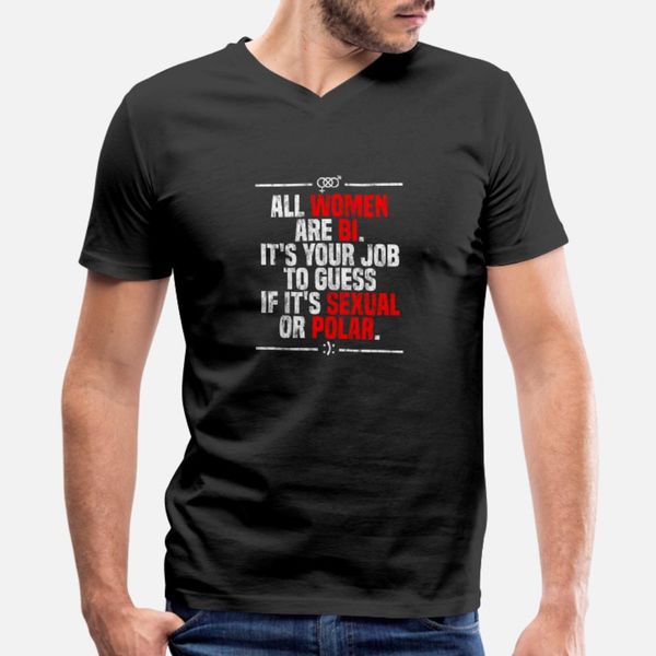 all women are bi funny bisexual bipolar love t shirt men designs cotton euro size s-3xl costume cute basic spring novelty shirt
all women are bi funny bisexual bipolar love t shirt men designs cotton euro size s-3xl costume cute basic spring novelty shirt