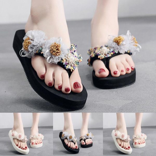 shoes woman summer flip flops women slippers floral slippers women shoes bohemian platform beach shoe zapatos mujer 3.9, Black
shoes woman summer flip flops women slippers floral slippers women shoes bohemian platform beach shoe zapatos mujer 3.9, Black