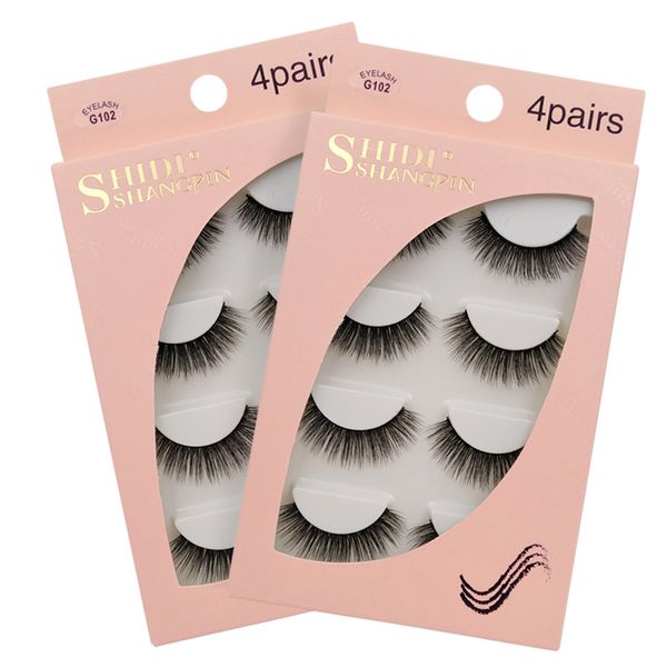 false eyelashes 4 pairs 3d mink lashes makeup maquillaje natural volume cruelty-cilios
false eyelashes 4 pairs 3d mink lashes makeup maquillaje natural volume cruelty-cilios