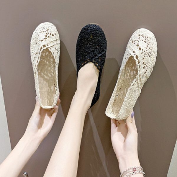 women's flat shoes 2020 summer new wild soft bottom lace hollow comfortable breathable women's shoes korean version, Black
women's flat shoes 2020 summer new wild soft bottom lace hollow comfortable breathable women's shoes korean version, Black