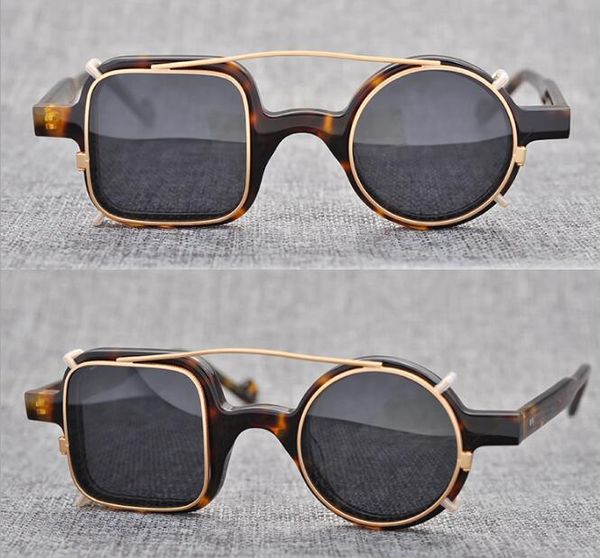 lkk iron man sunglasses can be worn with short sighted sunglasses two lens glasses uv400, White;black