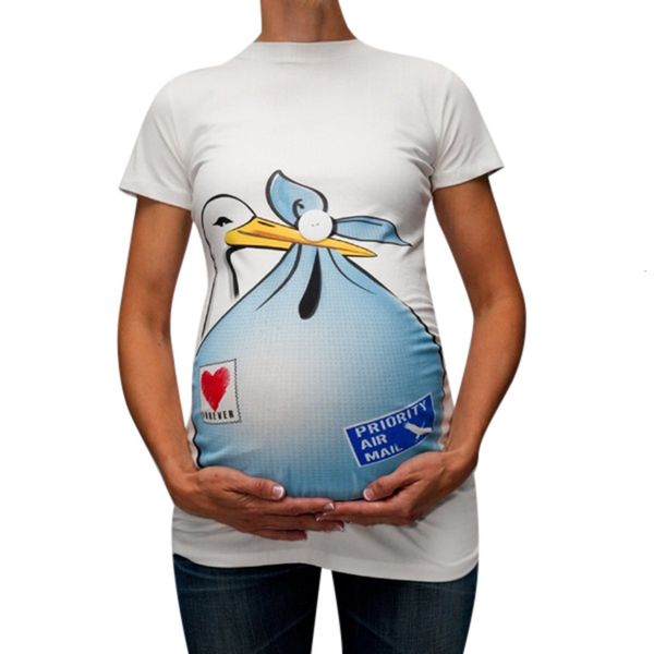 for pregnant women cute funny pattern print cartoon short sleeve casual t-shirt pregnancy clothes maternity deals, White
for pregnant women cute funny pattern print cartoon short sleeve casual t-shirt pregnancy clothes maternity deals, White