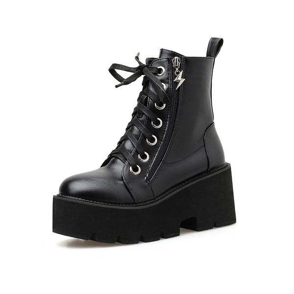 women mid boots woman 2020 genuine leather black casual lace-up shoes woman boots chunky motorcycle zip shoes female
women mid boots woman 2020 genuine leather black casual lace-up shoes woman boots chunky motorcycle zip shoes female
