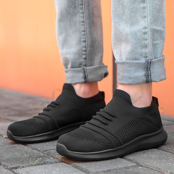 summer sneakers men shoes slip-on mans casual walking footwear lightweight knit breathable shoe non-slip sock shoes big size 50, Black
summer sneakers men shoes slip-on mans casual walking footwear lightweight knit breathable shoe non-slip sock shoes big size 50, Black