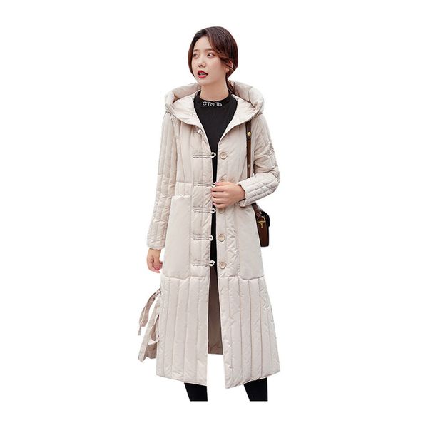 women x-long winter jacket hooded stripped windproof down coat oversize cotton padded parkas, Black
women x-long winter jacket hooded stripped windproof down coat oversize cotton padded parkas, Black
