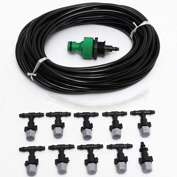 10m 33ft outdoor garden patio water sprinkler system grass plant irrigation with 10 plastic mist nozzle set
10m 33ft outdoor garden patio water sprinkler system grass plant irrigation with 10 plastic mist nozzle set