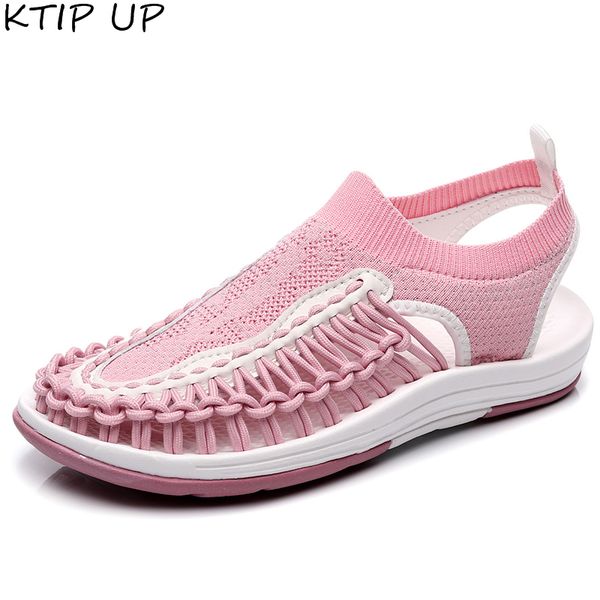 summer women sandals for women outdoor casual shoes lightweight breathable slip-on beach shoes flat sandals, Black