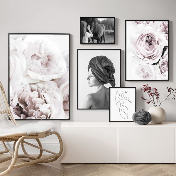 peony flower horse girl abstract line wall art canvas painting nordic posters and print wall pictures for living room home decor
peony flower horse girl abstract line wall art canvas painting nordic posters and print wall pictures for living room home decor