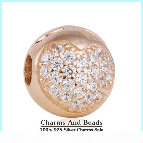 100% 925 sterling silver & rose gold plated pave heart clip bead fits european designer chamilia jewelry charm bracelets, Black
100% 925 sterling silver & rose gold plated pave heart clip bead fits european designer chamilia jewelry charm bracelets, Black