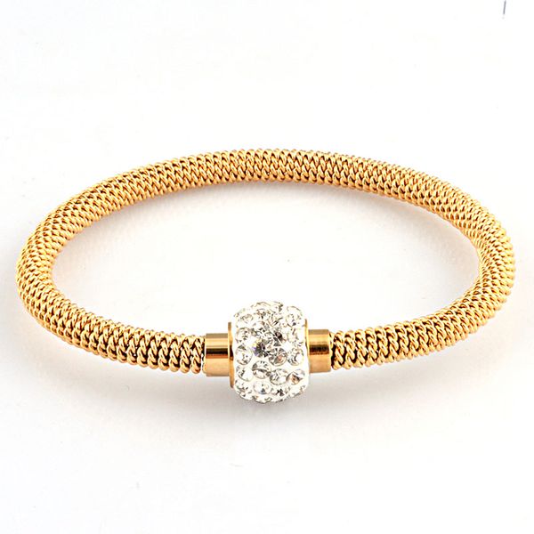 bangle women color rose gold stainless steel cirle crystal rhinestones pave magnetic clasp twisted cable bracelets, Black
bangle women color rose gold stainless steel cirle crystal rhinestones pave magnetic clasp twisted cable bracelets, Black