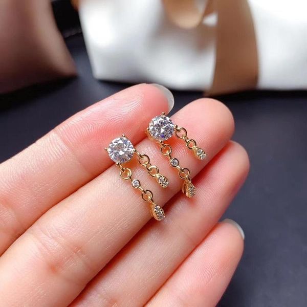 other meibapj 5mm moissanite tassels drop earrings 925 sterling silver fashion ear dtuds fine jewelry for women, Golden;silver
other meibapj 5mm moissanite tassels drop earrings 925 sterling silver fashion ear dtuds fine jewelry for women, Golden;silver