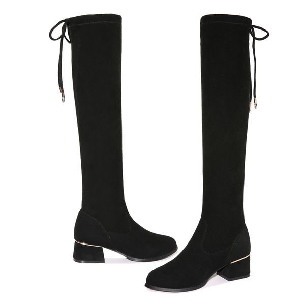 boots fashion winter women short plush warm over the knee elastic shoes woman 3-31, Black
boots fashion winter women short plush warm over the knee elastic shoes woman 3-31, Black