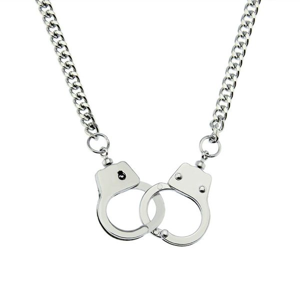 silver plated handcuff cuban chain pendant necklace for women men fashion jewelry lover's collares om valentine's day gift
silver plated handcuff cuban chain pendant necklace for women men fashion jewelry lover's collares om valentine's day gift
