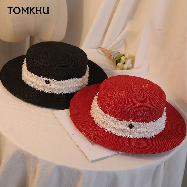 fashion breathable wide brim straw hat flat boater beach sun hats ribbon letter m women lady summer hat dropshipping wholesale, Blue;gray
fashion breathable wide brim straw hat flat boater beach sun hats ribbon letter m women lady summer hat dropshipping wholesale, Blue;gray