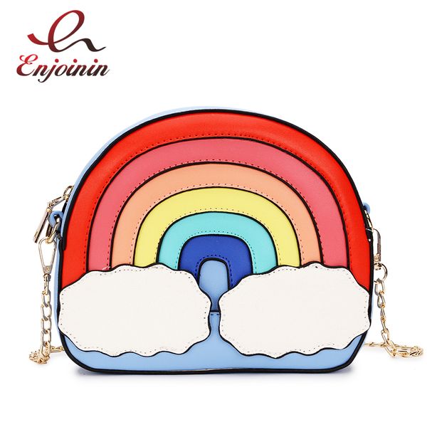 fashion fun rainbow design stitching color cute casual ladies chain purse shoulder bag handbag women's crossbody messenger bag
fashion fun rainbow design stitching color cute casual ladies chain purse shoulder bag handbag women's crossbody messenger bag