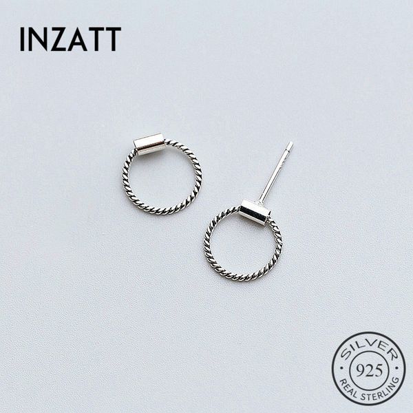 stud inzavintage real 925 sterling silver twist round earrings minimalist accessories gift for women party jewelry bijoux, Golden;silver
stud inzavintage real 925 sterling silver twist round earrings minimalist accessories gift for women party jewelry bijoux, Golden;silver