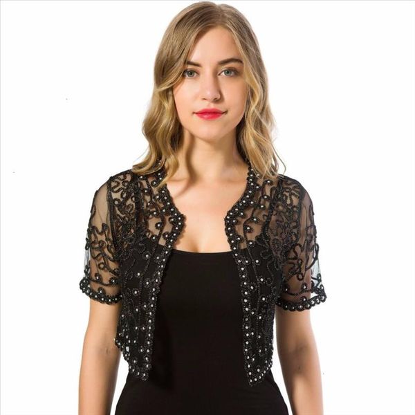 women basic coat summer style women perspective shawl fashion hollow out lace boleros short sleeve coats jackets female, Black;brown
women basic coat summer style women perspective shawl fashion hollow out lace boleros short sleeve coats jackets female, Black;brown