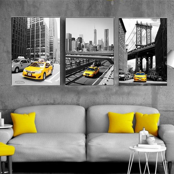 new york city yellow taxi scene canvas painting wall art pictures poster and prints for living room interior home decor
new york city yellow taxi scene canvas painting wall art pictures poster and prints for living room interior home decor