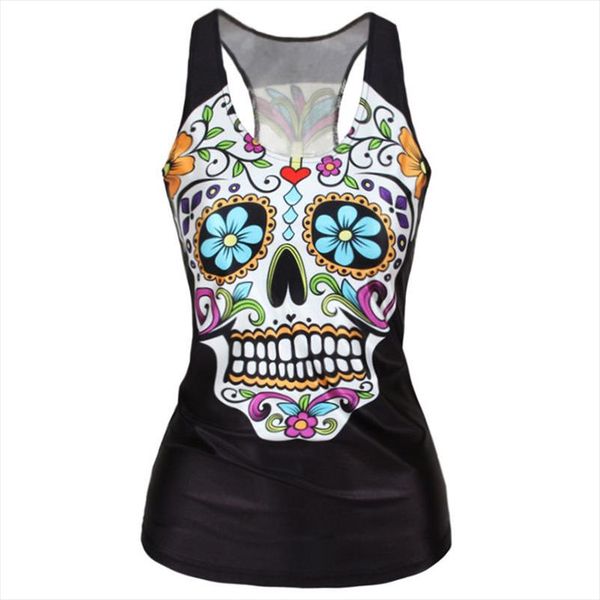 new fashion punk girl slim tank harajuku women 3d vest cool woman vests skull print camisole, White
new fashion punk girl slim tank harajuku women 3d vest cool woman vests skull print camisole, White