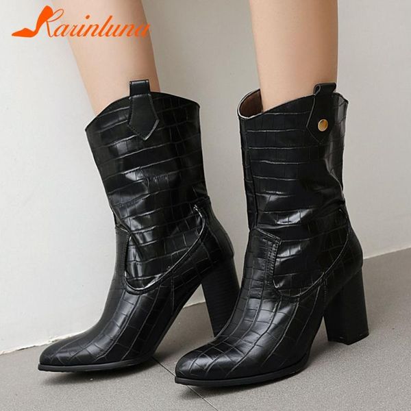 karin 2020 large size 43 square high heels fashion boots woman shoes slip on spring autumn boots lady footwear, Black
karin 2020 large size 43 square high heels fashion boots woman shoes slip on spring autumn boots lady footwear, Black