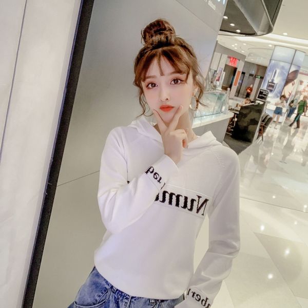 2020 autumn and winter new korean style women's letter pattern hat pullover long sleeve hooded all-match pullover sweater sweater sweat, White;black
2020 autumn and winter new korean style women's letter pattern hat pullover long sleeve hooded all-match pullover sweater sweater sweat, White;black