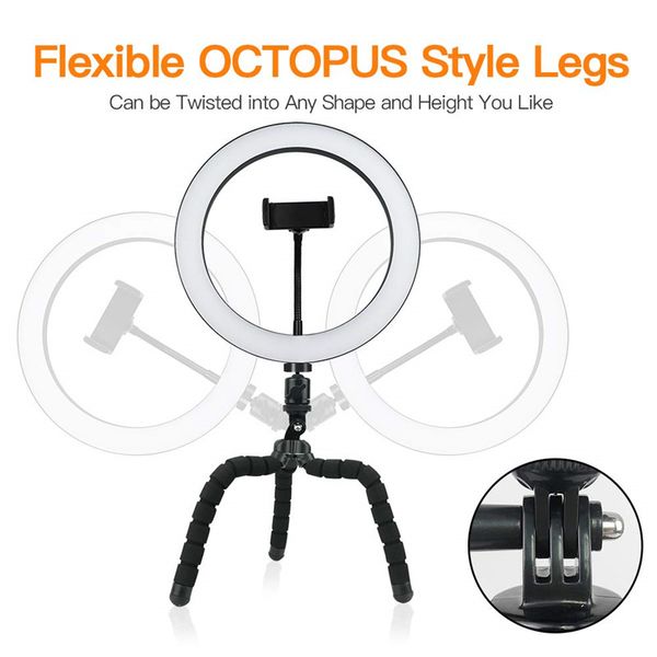 9 inch ring light with flexible tripod stand phone holder dimmable selfie light wireless remote for youtube/pgraphy/makeup
9 inch ring light with flexible tripod stand phone holder dimmable selfie light wireless remote for youtube/pgraphy/makeup