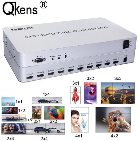 3x3 hdmi video wall processor matrix controller splicer splitter display 3x2 2x2 3x1 1x3 2x3 4x2 2x4 hdmi hd video controller
3x3 hdmi video wall processor matrix controller splicer splitter display 3x2 2x2 3x1 1x3 2x3 4x2 2x4 hdmi hd video controller