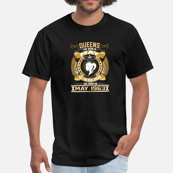 the real queens are born on may 1963 t shirt men character tee shirt round neck unique cute basic spring formal shirt, White;black
the real queens are born on may 1963 t shirt men character tee shirt round neck unique cute basic spring formal shirt, White;black