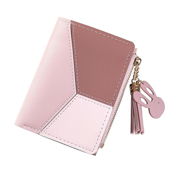 new patchwork tassel women wallet short zipper large capacity coin purse casual brief card holder pocket fashion clutch bag, Red;black
new patchwork tassel women wallet short zipper large capacity coin purse casual brief card holder pocket fashion clutch bag, Red;black