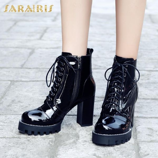 boots sarairis 2021 fashion big size 42 genuine leather luxury woman shoes platform high heels zipper ladies, Black
boots sarairis 2021 fashion big size 42 genuine leather luxury woman shoes platform high heels zipper ladies, Black