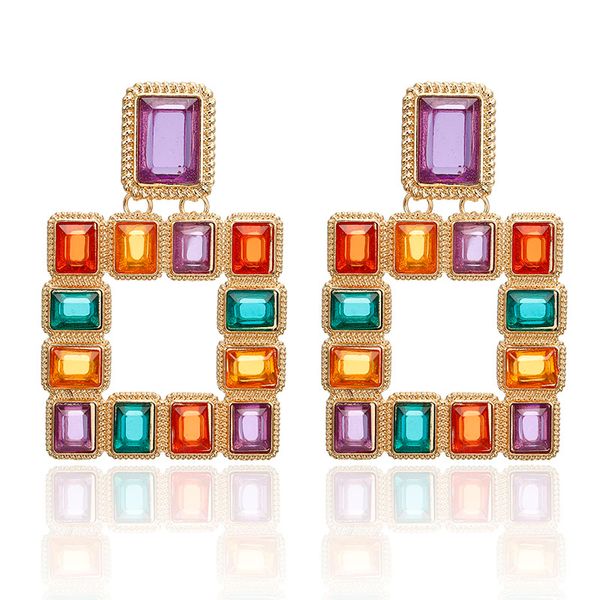 dangle & chandelier korean trendy exaggerated big earrings geometric square colorful crystal drop for women earings fashion jewelry, Silver
dangle & chandelier korean trendy exaggerated big earrings geometric square colorful crystal drop for women earings fashion jewelry, Silver