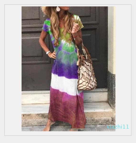 multi color female clothing loose women designer v-neck long dress short sleeved print casual dresses panelled, Black;gray
multi color female clothing loose women designer v-neck long dress short sleeved print casual dresses panelled, Black;gray