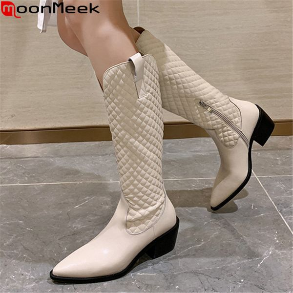 boots moonmeek 2021 big size 33-41 knee high genuine leather thick heels pointed toe women black rice white
boots moonmeek 2021 big size 33-41 knee high genuine leather thick heels pointed toe women black rice white