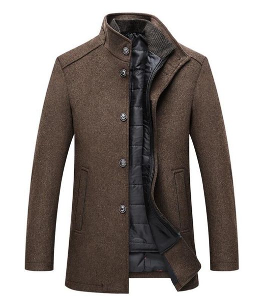 wool coat men thick overcoats oat mens single breasted coats and jackets with adjustable vest 4 colours m-3xl, Black
wool coat men thick overcoats oat mens single breasted coats and jackets with adjustable vest 4 colours m-3xl, Black