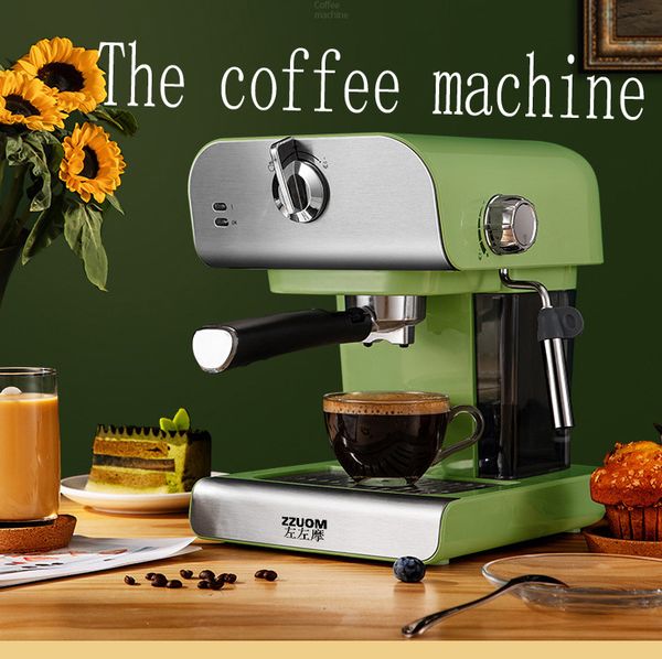 

retro italian coffee maker household small fully semi-automatic steam coffee maker milk foam machine