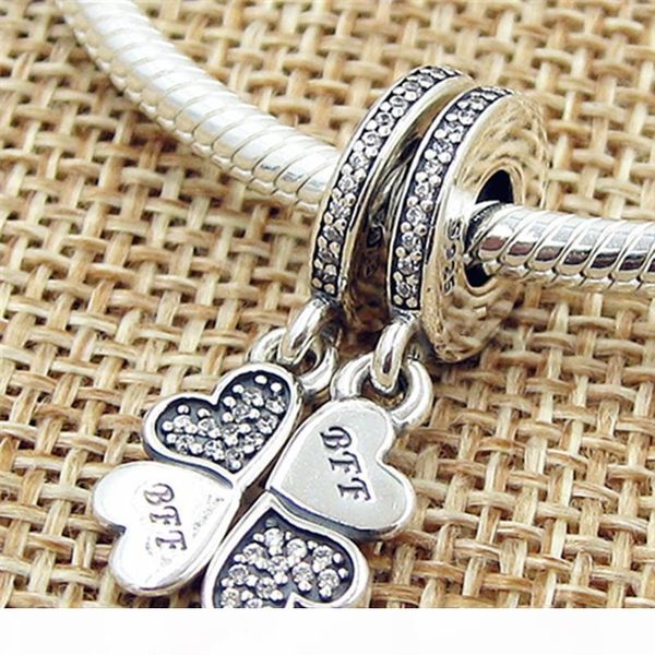 2016 осень 925 серебро лучшие друзья навсегда мотаться charm bead с clear cz подходит для европейского ювелирных изделий браслеты ожерелье, Black
2016 осень 925 серебро лучшие друзья навсегда мотаться charm bead с clear cz подходит для европейского ювелирных изделий браслеты ожерелье, Black