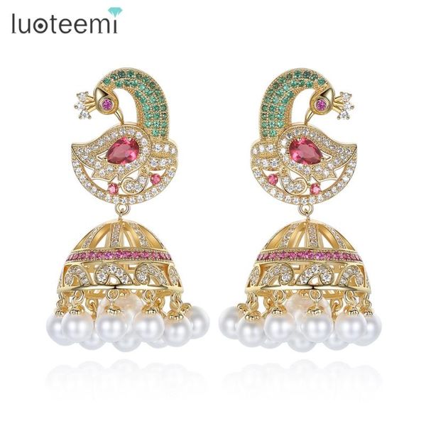 stud luoteemi ethnic bridal jewelry antique gold color bird with created pearl umbrella drop jhumka jhumki earrings, Golden;silver
stud luoteemi ethnic bridal jewelry antique gold color bird with created pearl umbrella drop jhumka jhumki earrings, Golden;silver