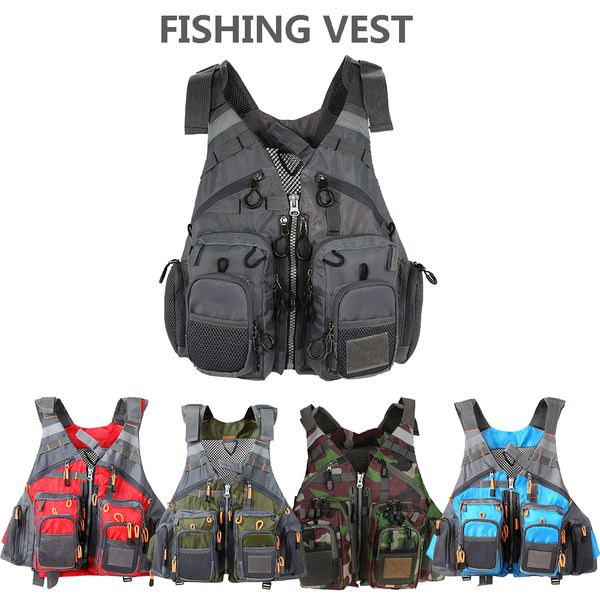 outdoor sport fishing vest men vest respiratory utility fish vest no foam, Black;white
outdoor sport fishing vest men vest respiratory utility fish vest no foam, Black;white