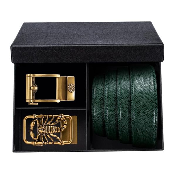 mens designer ratchet belts green genuine leather automatic buckle belt gift box set luxury ceinture homme dibangu, Black;brown
mens designer ratchet belts green genuine leather automatic buckle belt gift box set luxury ceinture homme dibangu, Black;brown