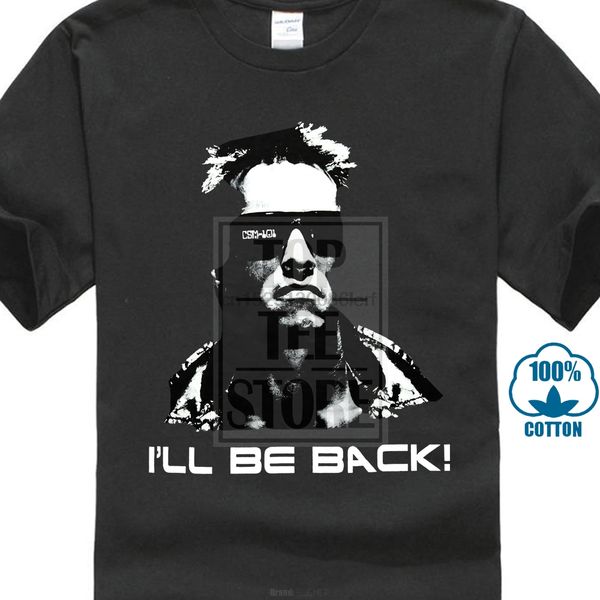 terminator menill be back t shirt large black 
terminator menill be back t shirt large black