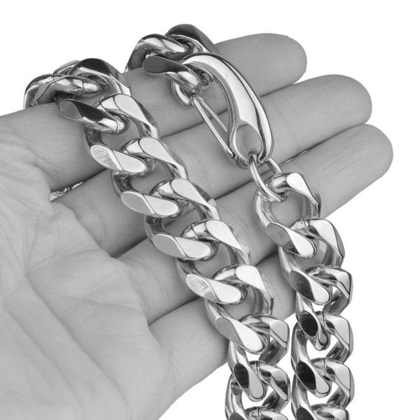 15mm cool heavy 316l stainless steel silver color cuban curb link chain men's male necklace or bracelet 7"-40" jewelry gift
15mm cool heavy 316l stainless steel silver color cuban curb link chain men's male necklace or bracelet 7"-40" jewelry gift