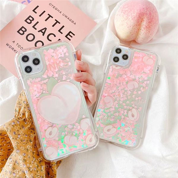 luxury cute peach liquid quicksand phone case for iphone 11pro max se xs max xr 7 8plus fruit pattern dynamic glitter soft cover
luxury cute peach liquid quicksand phone case for iphone 11pro max se xs max xr 7 8plus fruit pattern dynamic glitter soft cover